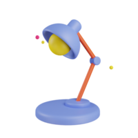 3d ícone luminária Educação ilustração conceito ícone render png