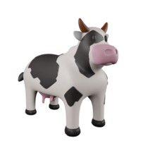 3d icona mucca eid adha musulmano oggetto illustrazione concetto icona rendere png