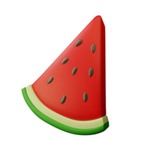 3d ikon vattenmelon frukt illustration begrepp ikon framställa png