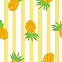 Pineapple fruits seamless pattern background. summer pattern vector