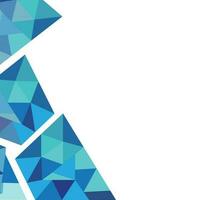 Geometric Backgrounc With Blue Polygons vector