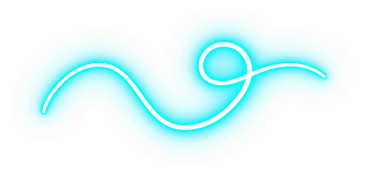 Blue Glowing Neon Curved Line 24683990 PNG
