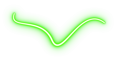 Flash Glowing Neon Curved Line png