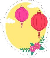 Mid Autumn Festival Icons vector