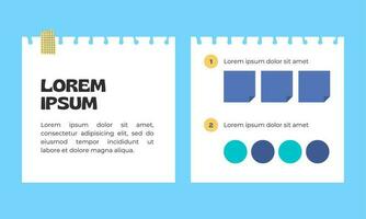 Business presentation template infographic vector design