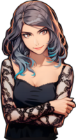 ai generiert - - Anime Mädchen - - transparent Hintergrund png