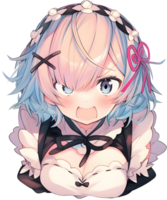 AI GENERATED - Sticker - Smiling Anime Girl 24212227 PNG