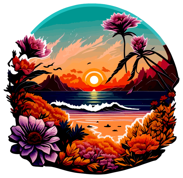 Beach Sunset PNGs for Free Download