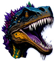 Dino rex Aufkleber mit ai generativ png
