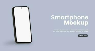 Smartphone mockup for applications ui presentation. Phone vector illustration.