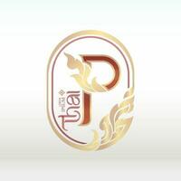 logotype design Thai art style vector