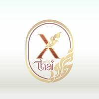 logotype design Thai art style vector