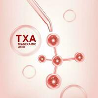 tranexamic acid serum Skin Care Cosmetic vector