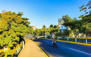 puerto escondido oaxaca mexico 2023 típico hermosa vistoso turista calle acera ciudad puerto escondido México. foto