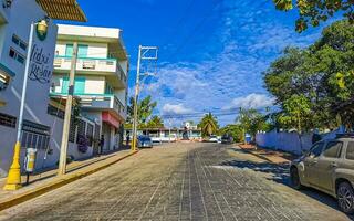 puerto escondido oaxaca mexico 2023 típico hermosa vistoso turista calle acera ciudad puerto escondido México. foto