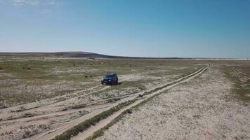 The Car Rides On The Dried Aral Sea, Kazakhstan video