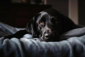 retrato de un linda Labrador perro creado con generativo ai tecnología. foto