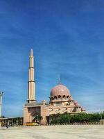 Putra Jaya, Malaysia in May 21, 2023. Putra Mosque or in Malay is Masjid Putre is a mosque that was built in 1997 photo