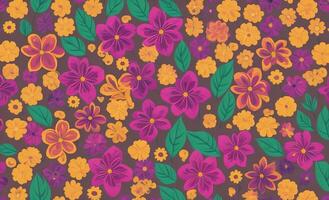 Colourful Flower blossom beautiful abstract pattern design with photo