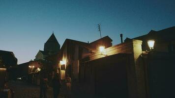 Evening Views Of The Old Town Of Mtskheta, Georgia video