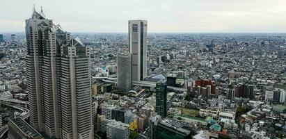 Tokyo, Japan in April 2019. The view of Tokyo from above as seen from the Tokyo Government Building photo