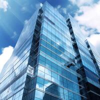 Modern business building. Illustration photo