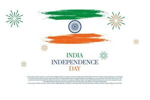 Happy independence day India Template Design good for Website banner and greeting card. vector