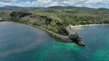 Baie du Deckel Maconde Aussicht Punkt, Mauritius Sehenswürdigkeiten, Antenne Aussicht video