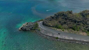 Baie du Deckel Maconde Aussicht Punkt, Mauritius Sehenswürdigkeiten, Antenne Aussicht video