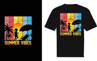 Summer Day TShirt Vector Illustration