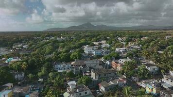 trou d'eau douce Dorf oben Sicht, Mauritius video