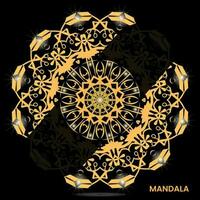 mandala modelo para textil a impresión Listo vector