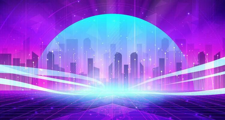 Digital technology metaverse neon blue pink purple background, cyber information, abstract connect communication, innovation future meta tech, internet network connection, Ai big data, illustration 3d
