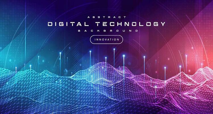 Digital technology metaverse neon blue purple background, cyber information, abstract speed connect communication innovation future meta tech, internet network connection, Ai big data, illustration 3d