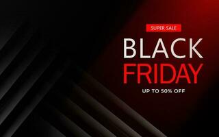 Black Friday Sale. Banner, poster, logo on dark background vector