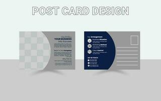 post card design, Modern Professional Postcard Template, Simple Postcard Design, vector