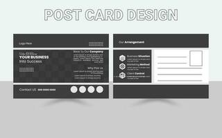 post card design, Modern Professional Postcard Template, Simple Postcard Design, vector