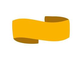 naranja cinta bandera icono, web diseño elemento. mano dibujado vector ilustración. sitio para tu texto para negocio, saludo tarjeta y Días festivos Copiar espacio
