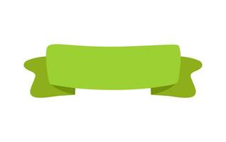 verde cinta bandera icono, web diseño elemento. mano dibujado vector ilustración. sitio para tu texto para negocio, saludo tarjeta y Días festivos