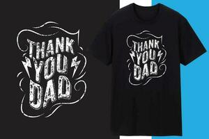 Father Or Dad Typography T shirt Design vector