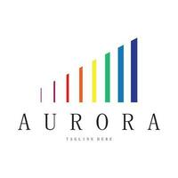 aurora logo design icon illustration vector template