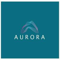 plantilla de vector de ilustración de icono de diseño de logotipo de aurora