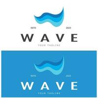 Water wave icon vector