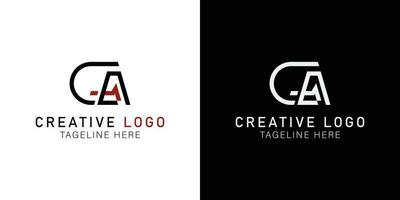 Letters abstract logo AC. monogram logo concept. simple design editable. vector illustration