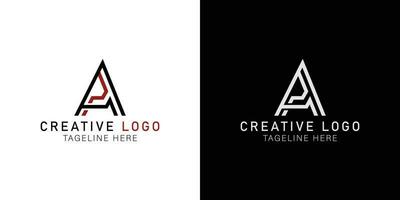 Letters abstract logo A, PA, AP. monogram logo concept. simple design editable. vector