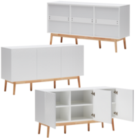 wooden furniture cabinet vintage modern home decoration isolated transparent background png