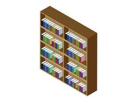 Library Book Shelf vector