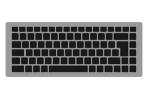 teclado plano diseño vector