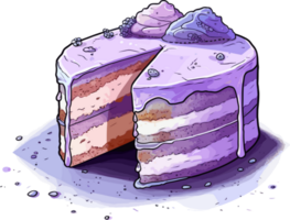 cartone animato torta , illustrazione, carino design png