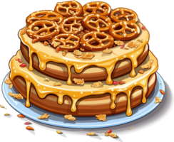 cartone animato torta , illustrazione, carino design png